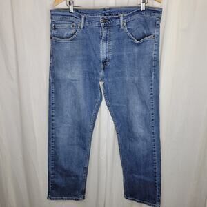 Levi 505 Classic Regular Fit Medium Wash Blue Jeans 36x30